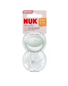Nuk Mommyfeel Soother Green 2 Pack 0-9 Months
