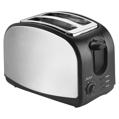 Aim 2 Slice Stainless Steel Toaster
