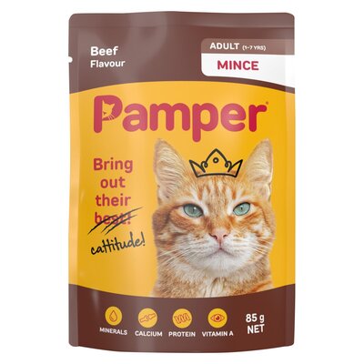 Pamper Fine Cuts Mince Beef 85g