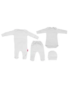 4 Piece White 1-3 Month