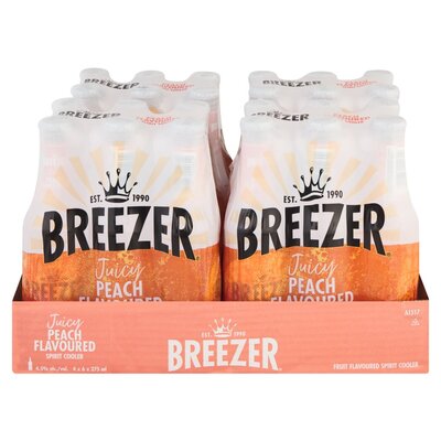 Bacardi Breezer Peach Spirit Cooler 24 x 275ml
