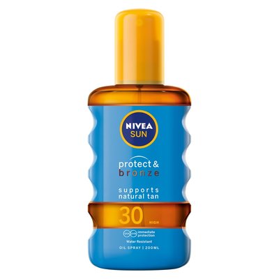 Nivea Sun Protect & Bronze Oil Spray SPF30 200ml