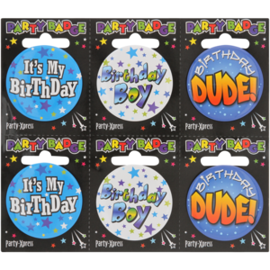 Party Xpress Small Birthday Boy Badge (Design May Vary)