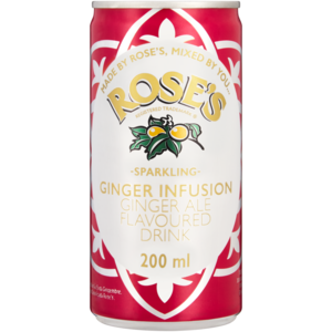 Rose's Ginger Infusion Sparkling Drink 200ml