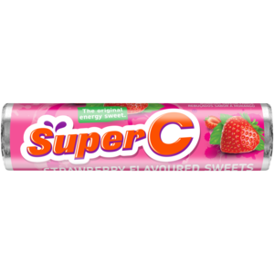 Super C Strawberry Flavoured Sweets 36.6g