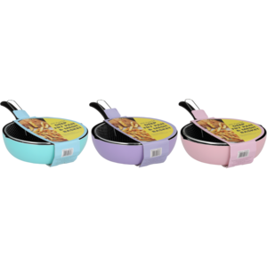 Deep Fry Pan & Mesh Basket Set 2 Piece (Colour May Vary)