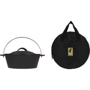 Bush Baby Black No. 10 Platpotjie Pot & Storage Bag Set