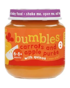 Bumbles 120ml Carrot/apple With Quinoa