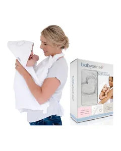 Baby Sense Apron Hooded Towel - Natural