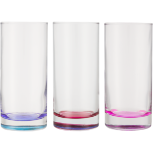 Colour Base Hi Ball Glass Single (Colour May Vary)​​
