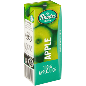 Rhodes Quality 100% Apple Juice Box 200ml