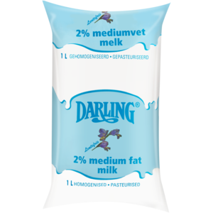 Darling 2% Medium Fat Milk 1L