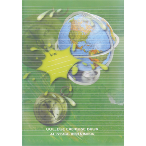 Scholar A4 Irish & Margin Exercise Book 72 Page