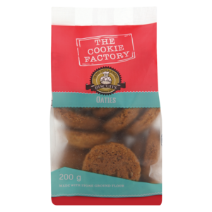 Cookie Factory Oaties Confectionery Biscuits 200g