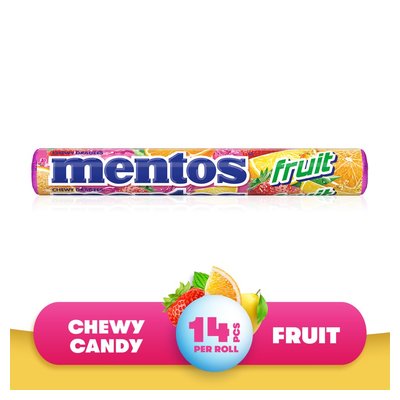 Mentos Chewy Sweet Candy Fruit 14 Pieces