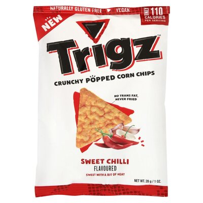 Trigz Sweet Chilli Flavoured Corn Chips 28g