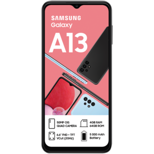 Samsung Galaxy A13 Black Dual SIM Smartphone Cellphone 64GB (Vodacom)