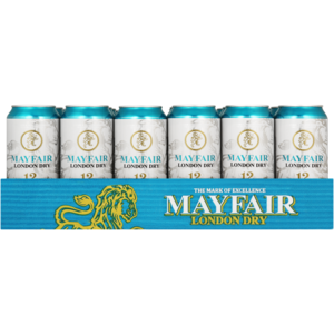 Mayfair Gin London Dry Gin & Dry Lemon Cans 24 x 440ml