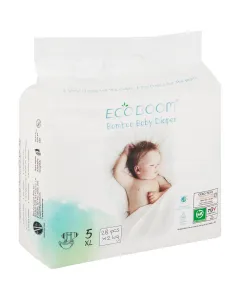 Eco Boom Bamboo Nappies Extra Large 28 Pieces