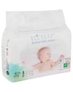 Eco Boom Bamboo Nappies Medium 32 Pieces