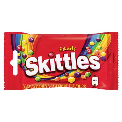 Skittles Candy Chews Fruits Flavour 38g