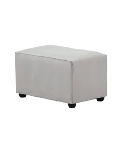 Ottoman Grey Velvet Hr-10