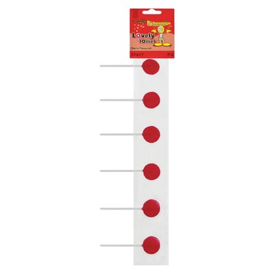 Lovely Lollies Cherry Flavoured 7 Pack