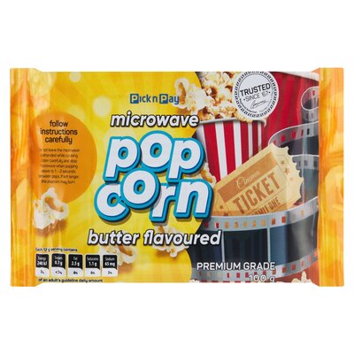 PnP Micro Popcorn Butter 100g