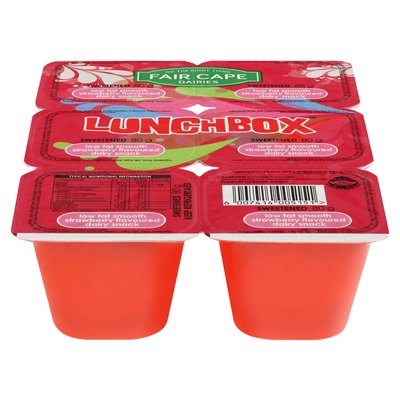 Fair Cape Lunchboxes Strawberry Dairy Snack 6 x 80g